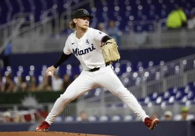 Marlins starting pitcher Max Meyer out for the year with hip surgery