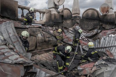 Under fire: Ukraine’s wartime firefighters