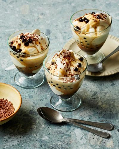 Benjamina Ebuehi’s recipe for bubble tea ice-cream sundaes