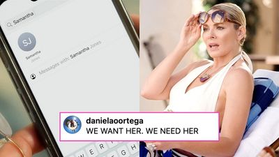 Samantha Jones Made Another Blink-And-You’ll-Miss-It Cameo In And Just Like That
