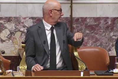 French prime minister’s speech interrupted by parliament leak during Paris flash floods