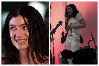 Lorde’s surprise Glastonbury set hit by technical glitches as fans flock to watch album launch