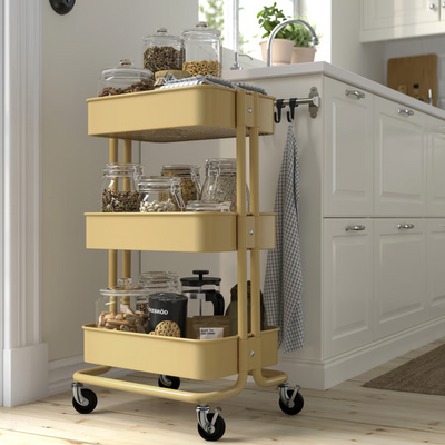 IKEA’s cult RÅSKOG trolley has had a major update for summer - it proves butter yellow is going nowhere