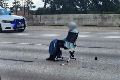 64-year-old woman pulls out a gun and a lawn chair and blocks Texas highway in hours-long standoff