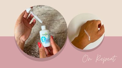 My skin goes flaky dry in the AC, but using this £10 serum on repeat has kept it hydrated and glowing