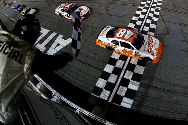Nick Sanchez spun, then won in frantic NASCAR Xfinity race at Atlanta