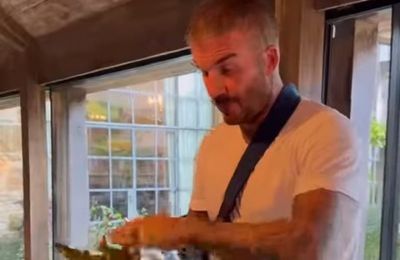 Sir David Beckham recovering at home after wrist operation