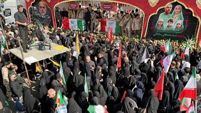 Iran holds state funeral for military leaders and nuclear scientists killed in Israel conflict