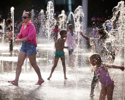 Locked playgrounds, broken paddling pools: it’s a heatwave, but where will our children play?