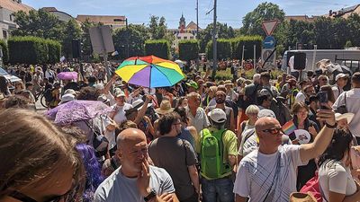 Tens of thousands gather to mark 30th anniversary of Budapest Pride despite Orban ban