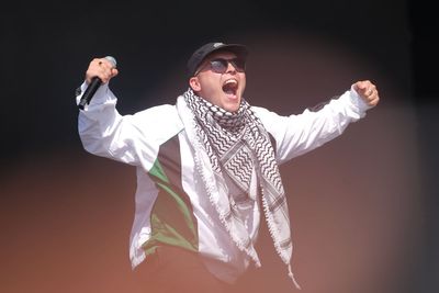 Mo Chara says ‘I’m a free man’ as Kneecap take to Glastonbury stage