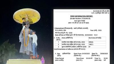 Six Varanasi journalists booked over video of statue cleaning
