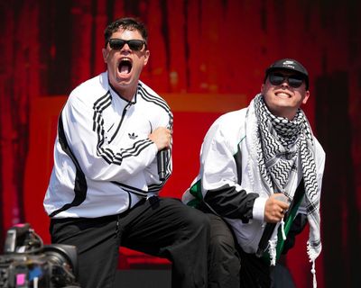 Kneecap lead anti-Starmer chant during politically charged Glastonbury set
