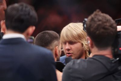 Ilia Topuria shoves Paddy Pimblett as UFC rivals separated after heated octagon clash