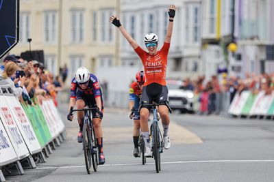 Millie Couzens wins British National Championships road race, her first ever elite win