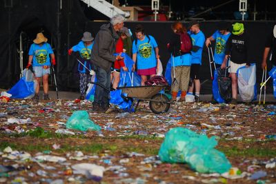 Photos show Glastonbury 2025 aftermath after thousands of fans leave festival site