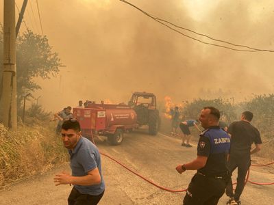 Turkiye battles wildfires in Izmir for second day, 50,000 people evacuated