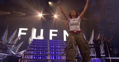 Little Mix singer Jade leads chants of 'f*** Reform' at Glastonbury