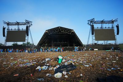 Glastonbury Festival revellers head home as Worthy Farm clean-up begins
