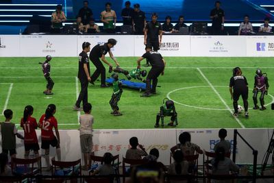 Inside the first AI-powered football match full of glitches
