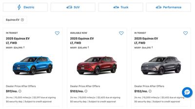 Chevy Equinox EV Lease And Finance Deals: They're Practically Giving Them Away