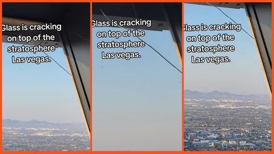 ‘The next Final Destination movie’: Glass in the Las Vegas Strat supposedly cracks as tourist records in horror