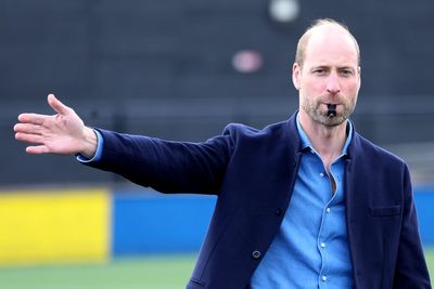 William gets ball rolling to help Mousehole AFC replace pot-hole ridden road