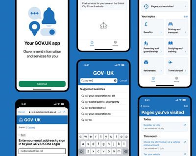Gov.uk smartphone app to launch with limited functionality