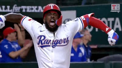 Adolis Garcia Had an Incredible Celebration After Hitting Game-Tying Homer in Extras
