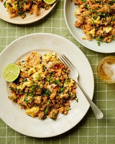 Georgina Hayden’s recipe for spiced crab egg fried rice