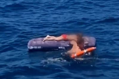 Grandmother and grandson swept 4km out to sea on inflatable mattress