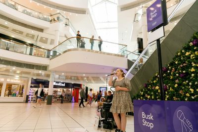 Singer, 11, launches Busk Stop for musicians to perform in shopping centre