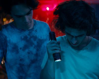 Monsters of California review – three friends search for a missing father in Tom DeLonge’s sci-fi slacker comedy