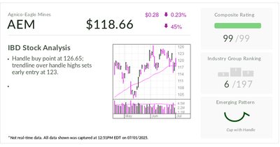 Gold Stock Seeks To Extend Superb Growth Trend