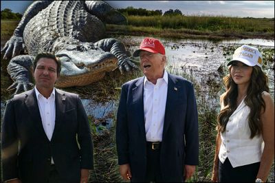 Trump Suggests Teaching Migrants How to 'Run Away' From Alligators 'If They Escape' Alligator Alcatraz