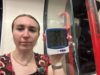 'It's like a sauna': Temperatures on London's Tube hit 33C on the hottest day of the year so far