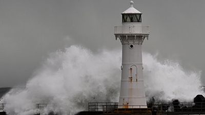 'Cyclonic' winds and sideways rain batter east coast