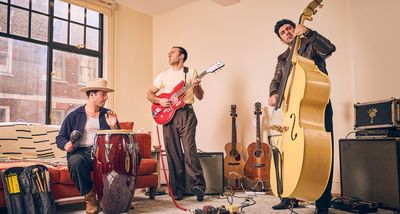 “People hear surf guitar in our music, but I think that comes more from the fact Dick Dale was Greek – so Misirlou was a Greek tune”: Introducing LA LOM, the LA trio turning fiberglass guitars and psychedelia into a dance party of guitar instrumentals