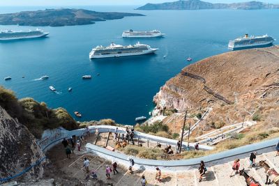 Watch: Visitors react as Santorini begins charging tourists €20 to enter