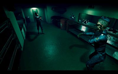 I got a nicotine rush and set zombies on fire in this PS1-style survival horror demo, and it's basically Resident Evil on a submarine