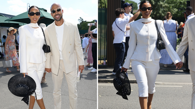 Rochelle Humes's wedge flip-flop hybrid at Wimbledon has got to be the shoe of the summer