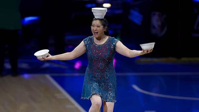 Legendary Halftime Act Red Panda Suffers Scary Fall During WNBA Commissioner's Cup
