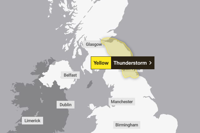 Thunderstorm weather warning issued by Met Office as heatwave finally ends