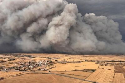 Wildfire kills 2 people in Spain as parts of Europe bake in heat wave