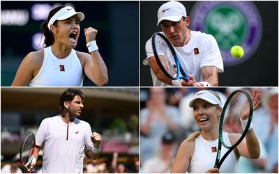Which British players are still playing at Wimbledon?