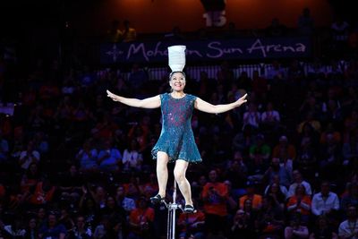 Popular unicycle performer Red Panda injured at half-time of WNBA game
