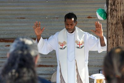 A Tohono O'odham family integrates Catholic and Native beliefs in the Arizona desert