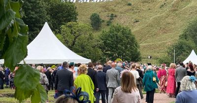 Picture from inside King's private party shows guests' reaction to anti-royal stunt