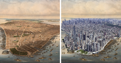 I Add A Twist To Historical Images By Combining Them With Recent Ones To Show How Much Things Have Changed (30 Pics)