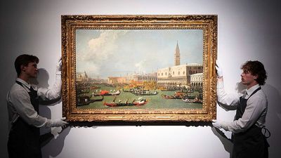 Canaletto's Venice masterpiece sets new auction record with €37.8m sale at Christie's London